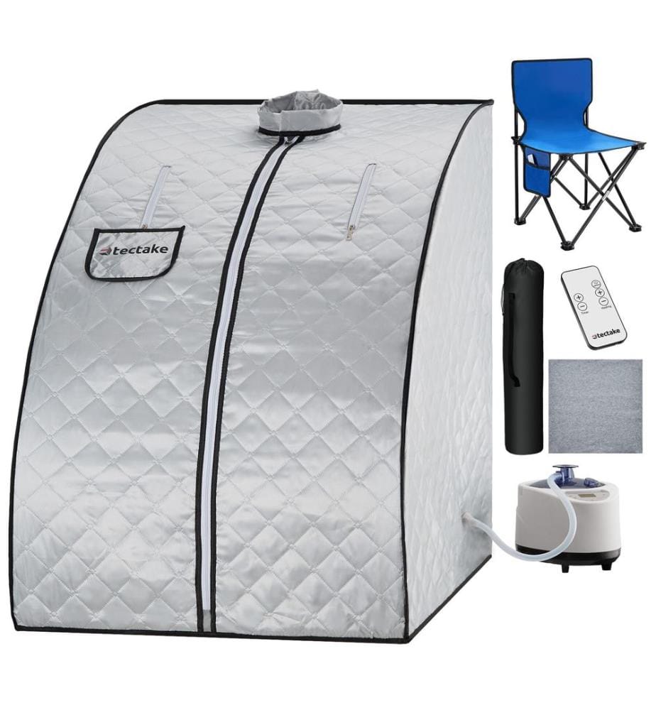 Sauna à vapeur portable THERMALUXE II 1000 W - grisbleu