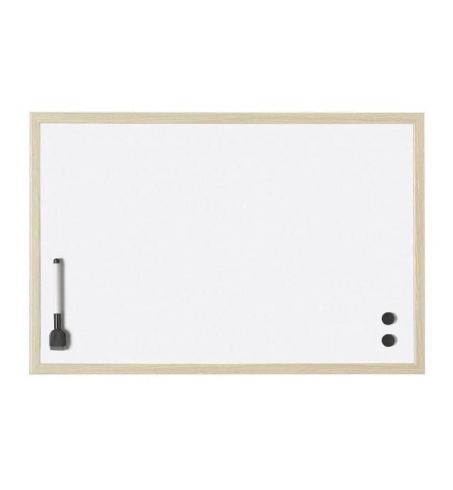 MAGNETOPLAN - Tableau blanc 60 x 40 cm cadre en bois, 1 pièce