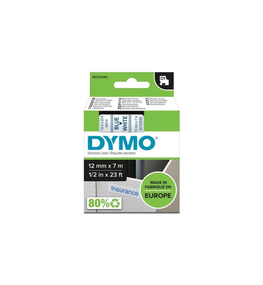 DYMO - Ruban détiquettes D1 Bleu auf Blanc