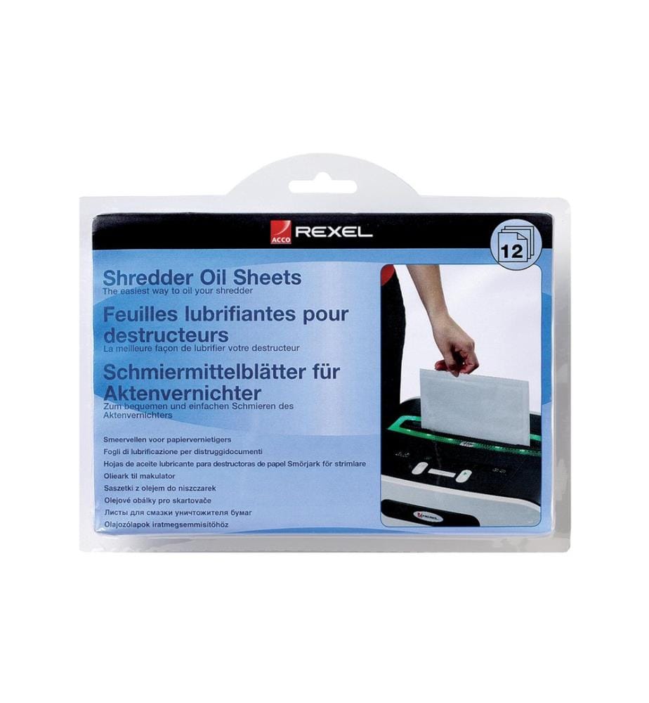 Rexel - Papier huilé pour déchiqueteuse de documents A5, 20 pièces