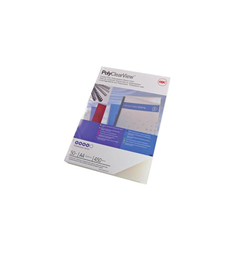 GBC - Couverture de brochure Polyclearview A4, 300 µm, 100 pcs, Transp.