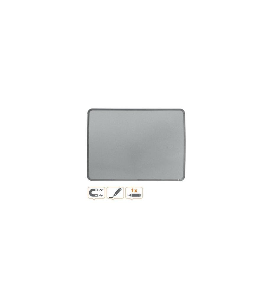 NOBO - Tableau blanc magnétique cadre étroit 58 cm x 43 cm