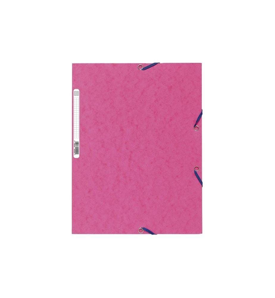 Exacompta pochette à élastique A4 rose, 250 feuilles