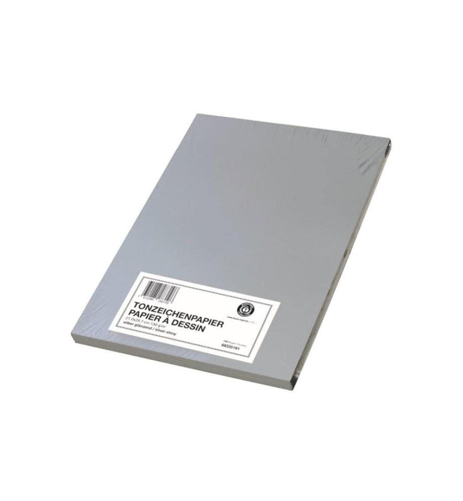 Papyrus Papier cartonné A4, 130 g/m², 100 pièces, Argent