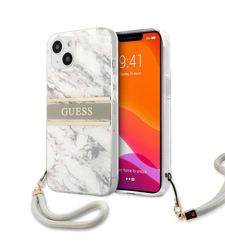 Coque iPhone 13 Mini avec Lanière - Gris