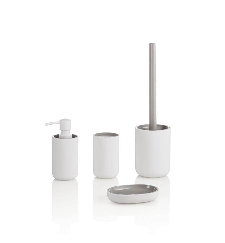 Ensemble 4 pièces salle de bain FOREST blanc