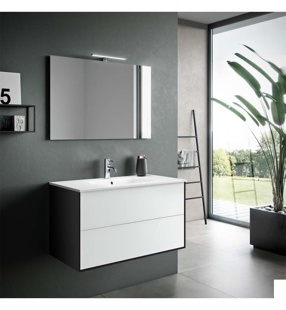 Ensemble de Salle de Bain 4 Pièces Ago Blanc Mat