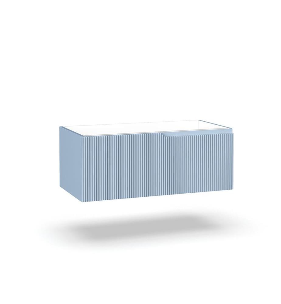 Base murale 1 tiroir Zip Tiffany - Bleu clair