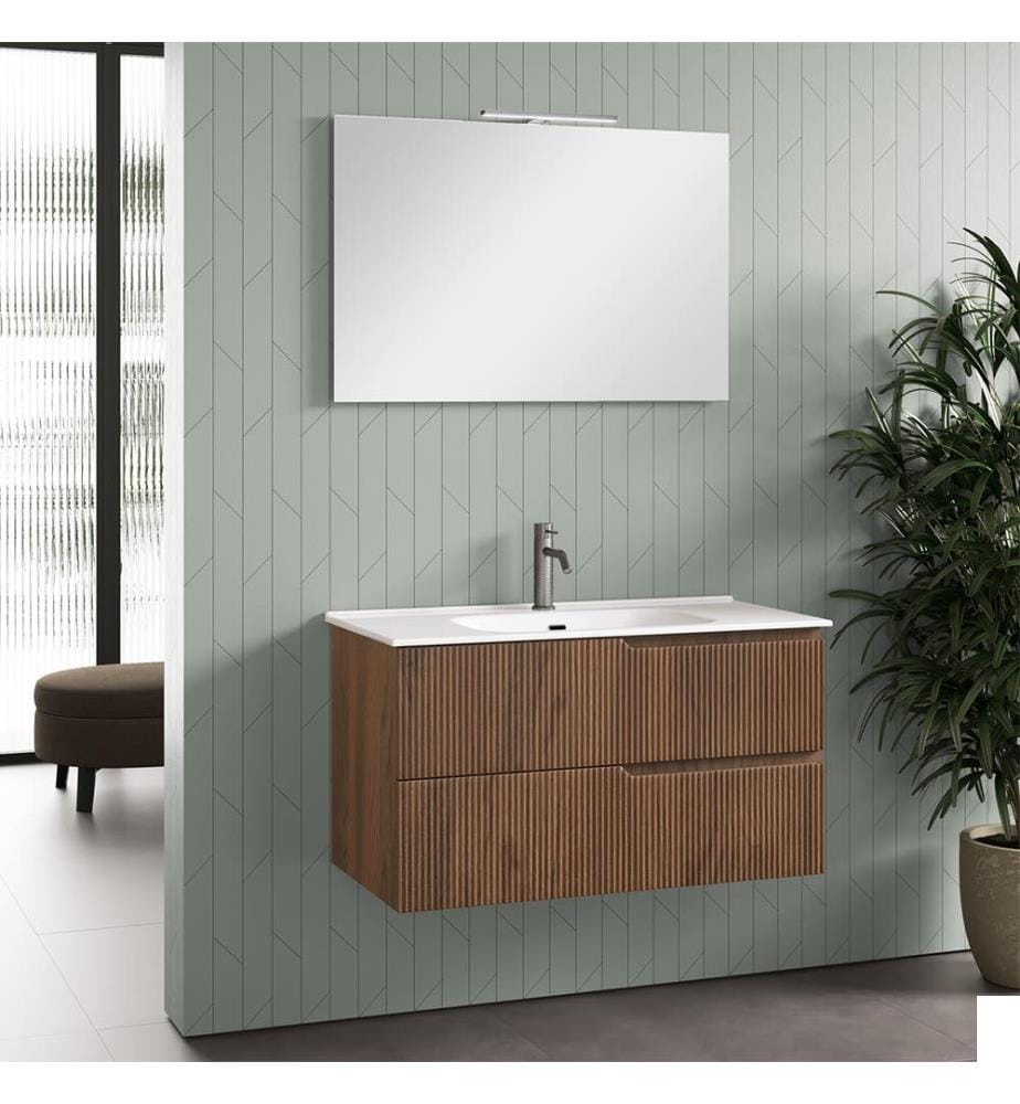 Ensemble salle de bain 4 Pièces Zip - Chêne