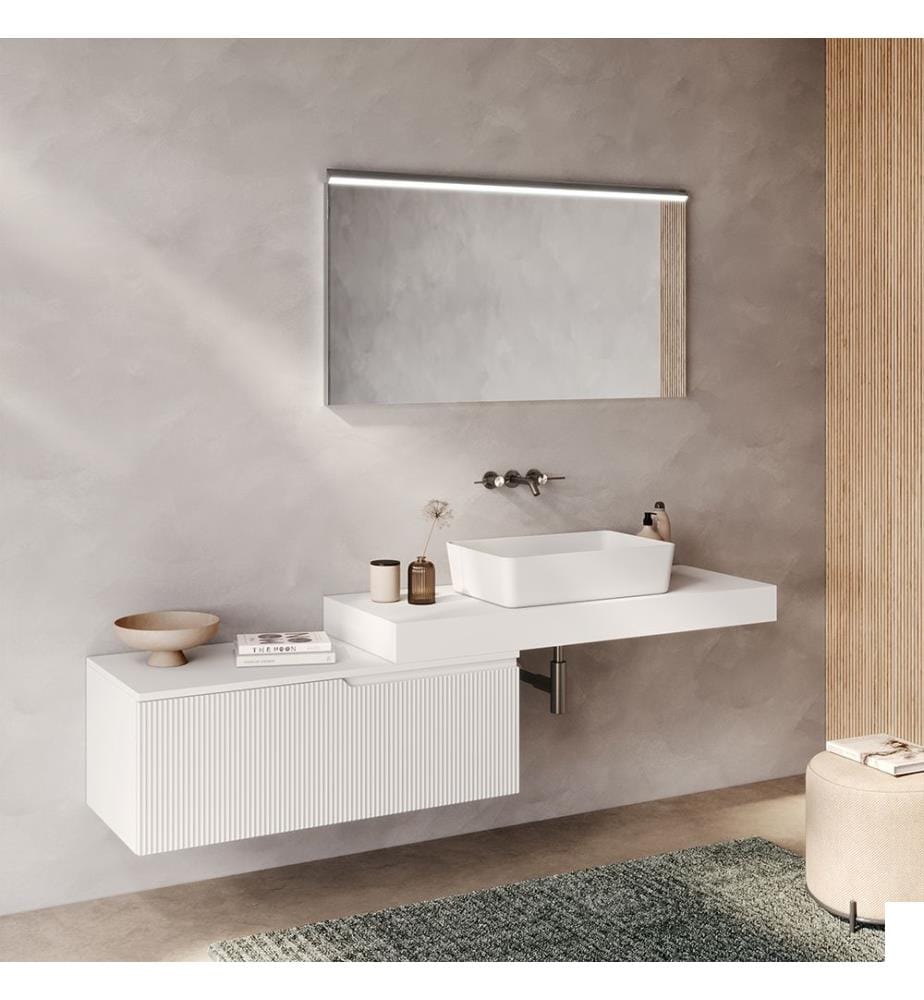 Vanité de salle de bain 4 pièces Zip - Blanc