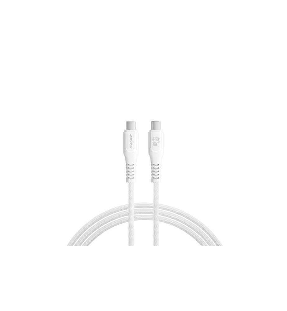 4SMARTS - Câble USB 2.0 Câble de données et de chargement USB C - USB C 1.5 m