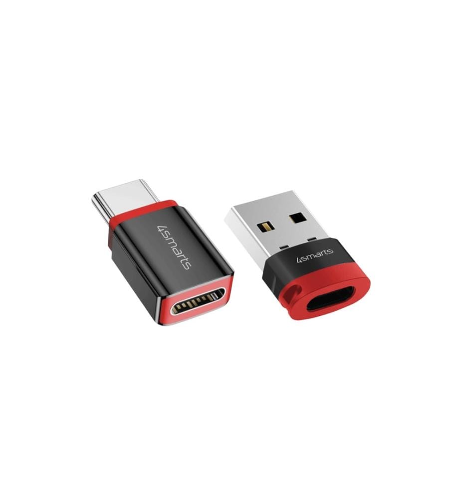4SMARTS - Adaptateur USB Connecteur USB A - Connecteur USB C, Bloqueur de données , jeu de 2 pièces