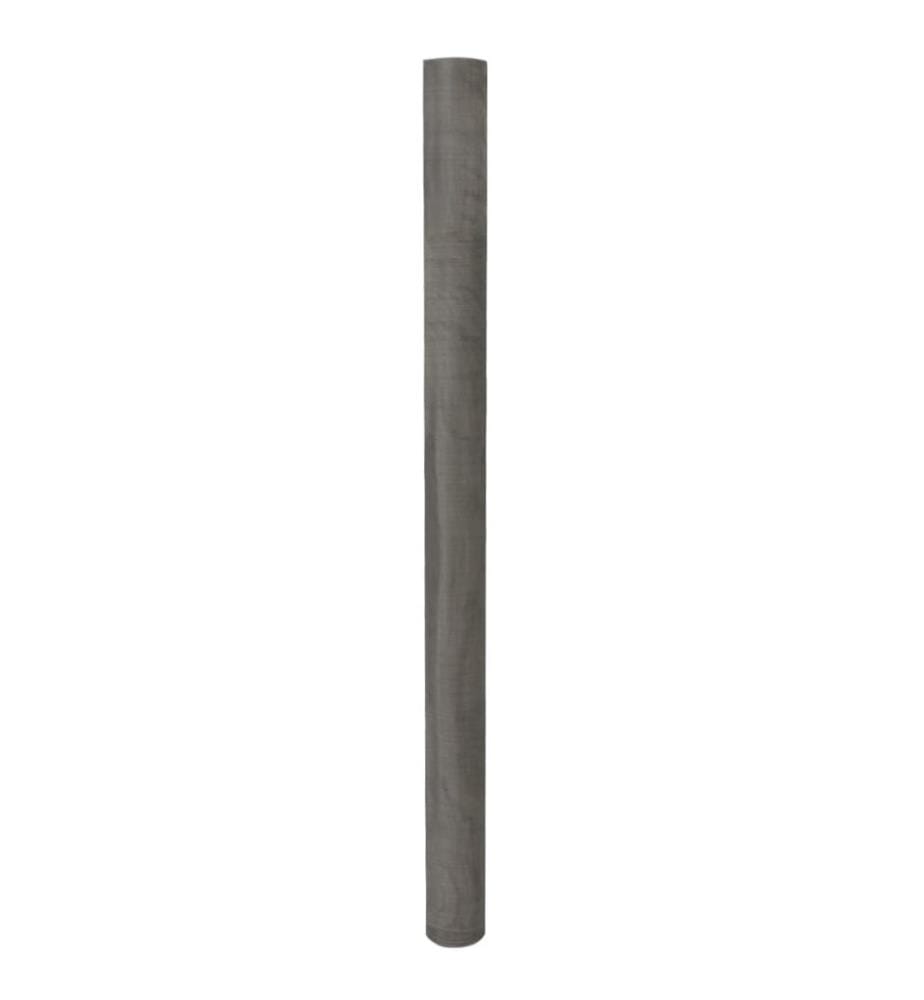 Écran en treillis Acier inoxydable 100x500 cm Argenté