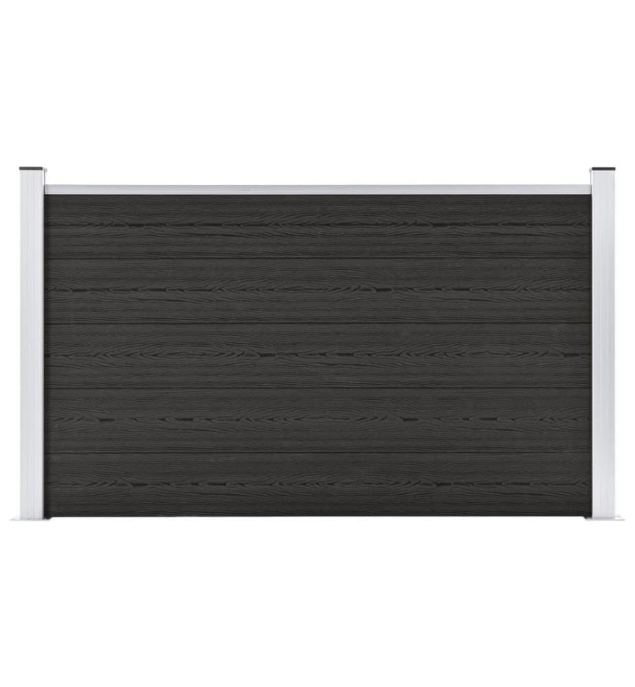 Clôture de jardin WPC 180x105 cm Gris