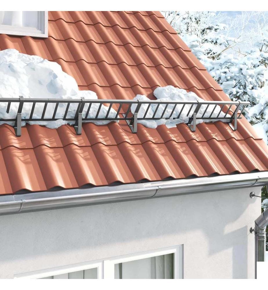 vidaXL Protection de neige pour toit Anthracite 800 x 29,5 x 34,5 cm