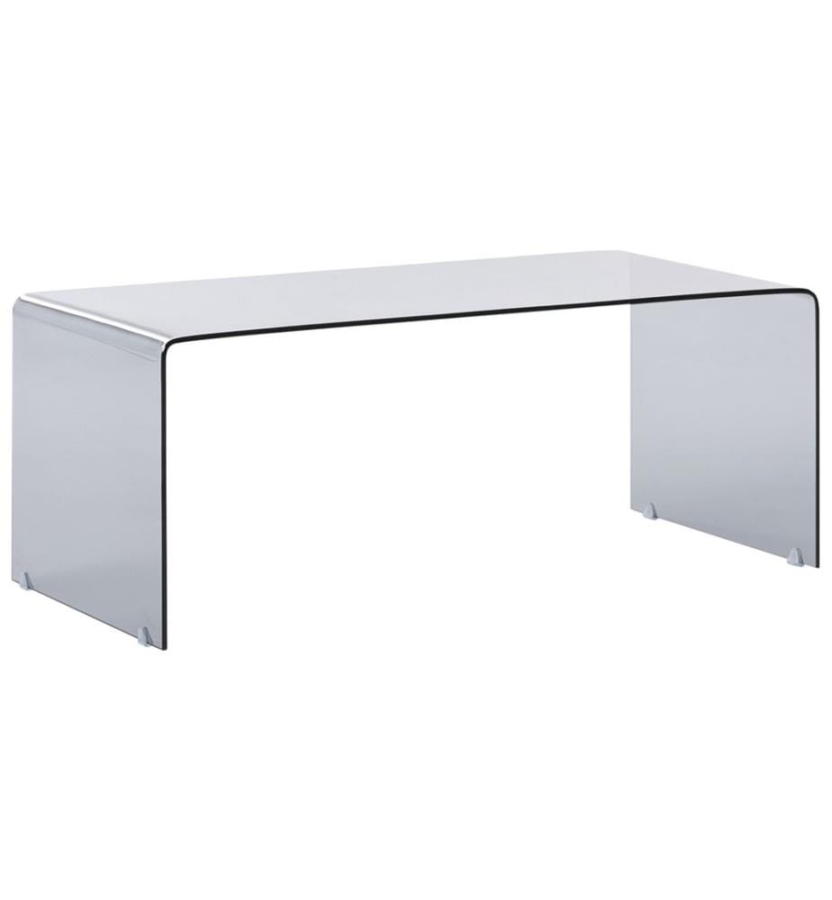 Table basse KENDALL Verre de sécurité Noir
