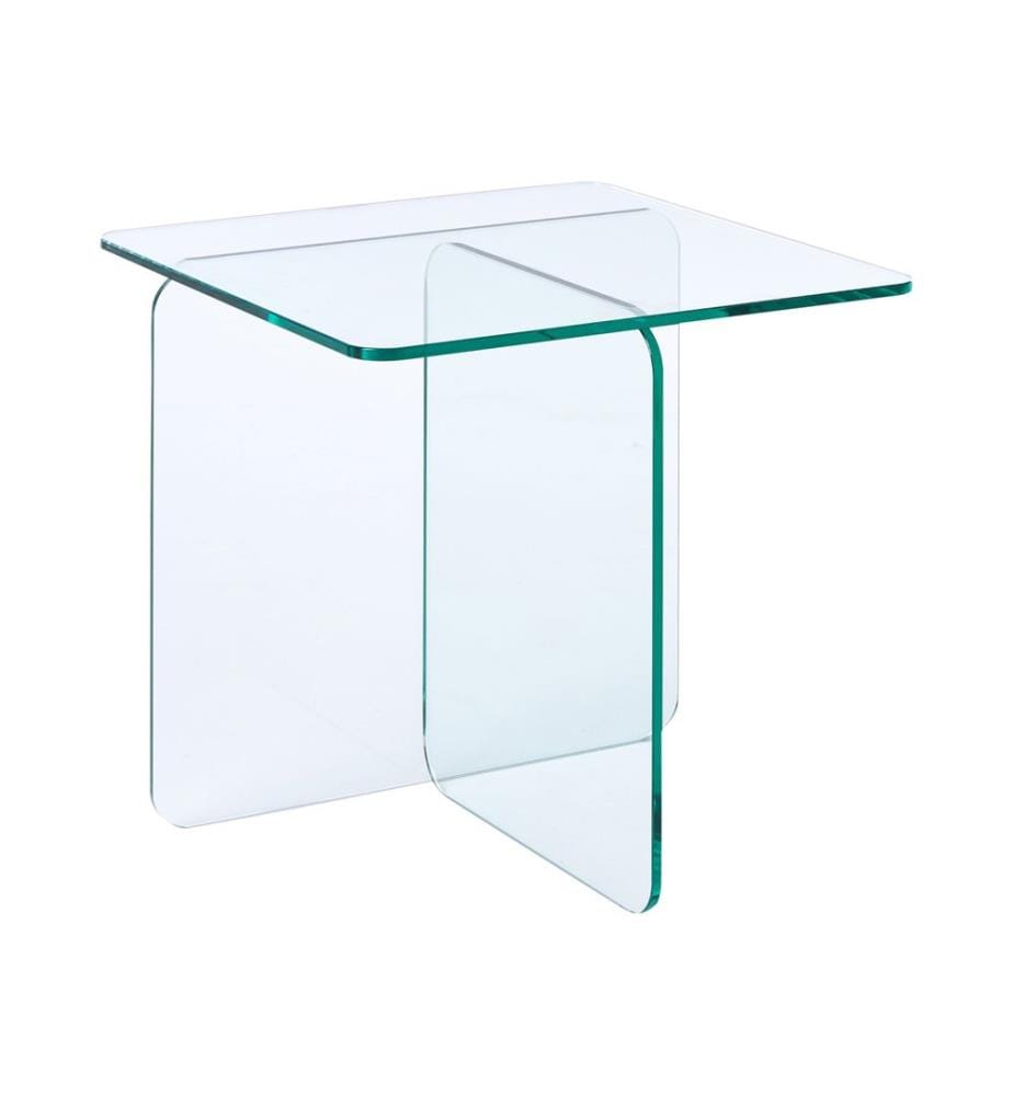 Table d'appoint AMISK Verre de sécurité Transparent