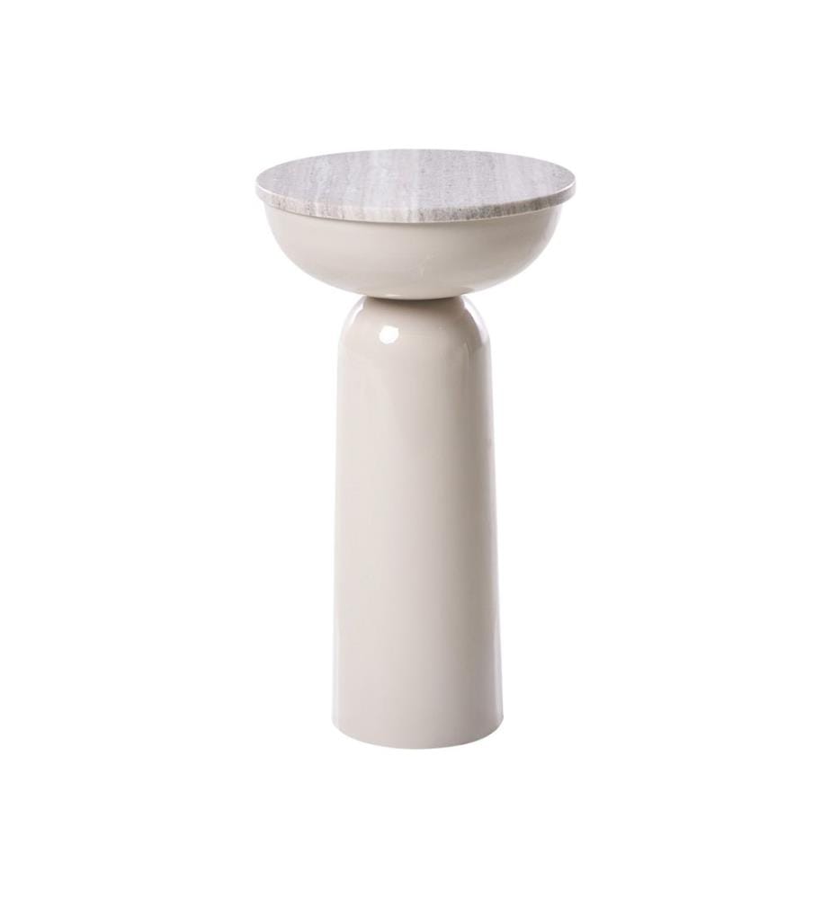 Table d'appoint FALCON Métal Beige