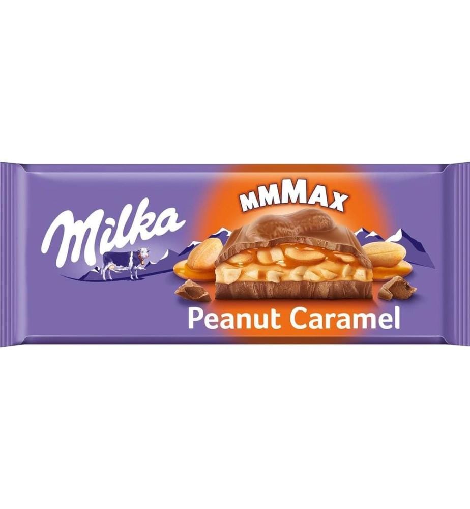 MILKA - Tablette de chocolat Mmmax Peanut Caramel 276 g