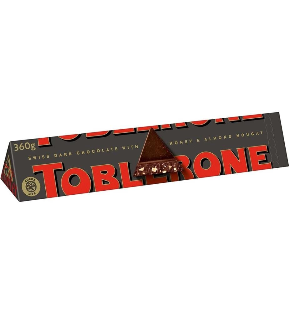 TOBLERONE - Chocolat TOBLERONE - noir 360 g