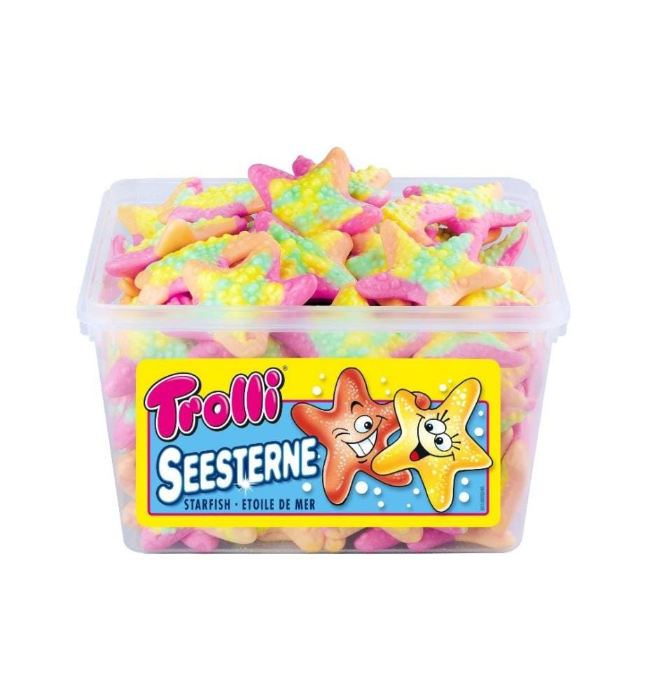 TROLLI - Bonbons gommeux Boîte d'étoiles de mer 1 kg