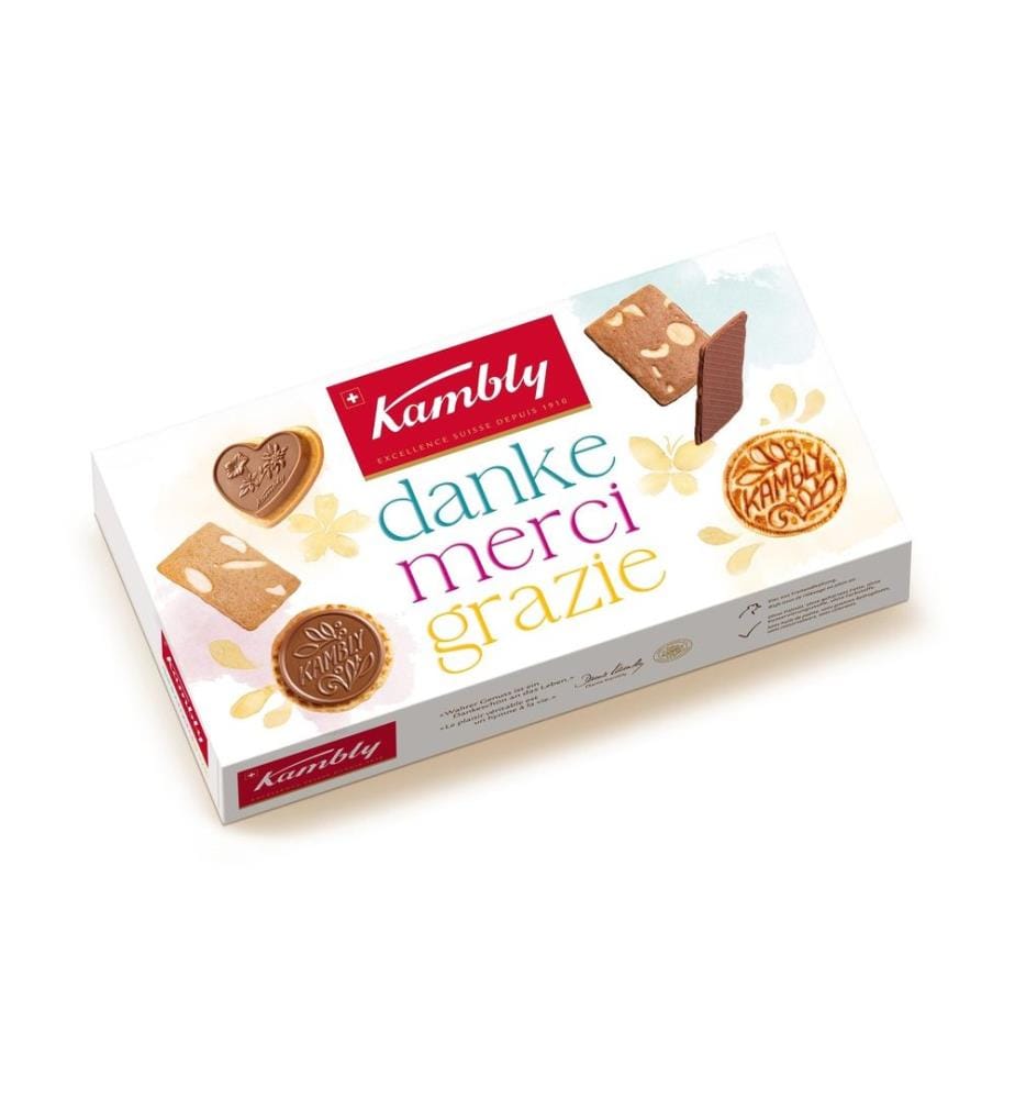 KAMBLY - Petits gâteaux Danke Merci Grazie 170 g