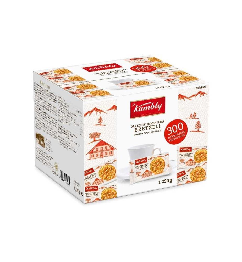 KAMBLY - Petits gâteaux Portions de Bretzeli 300 pièces