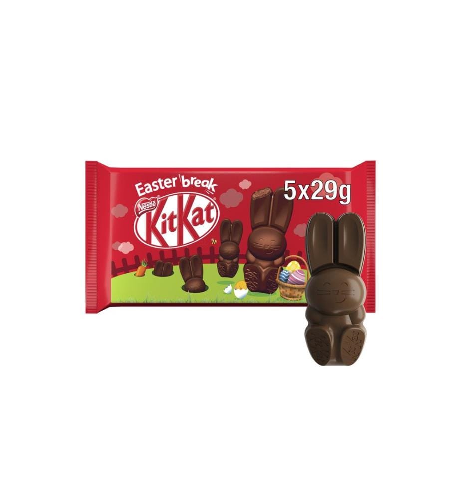 Nestlé Snacks - Chocolat Kitkat lapin de Pâques 5 x 29 g