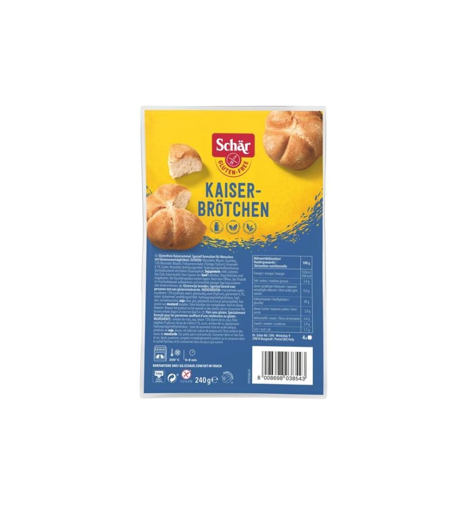 Dr.Schär Kaiserbrötchen sans gluten 240 g