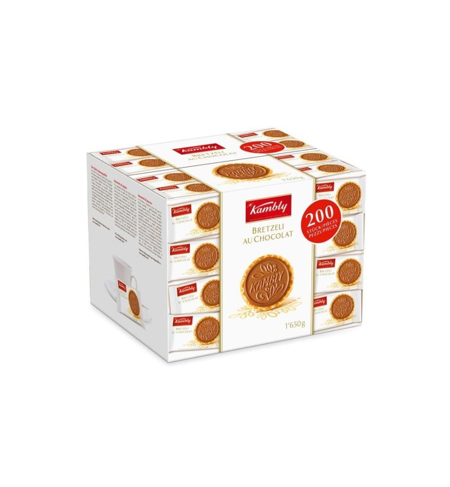 KAMBLY - Petits gâteaux Bretzeli au Chocolat 200 pièces