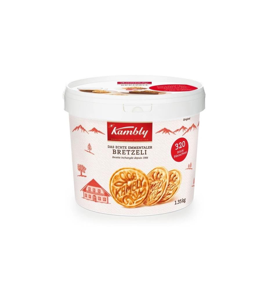 KAMBLY - Petits gâteaux Bretzeli Gastro Seau 1.35 kg