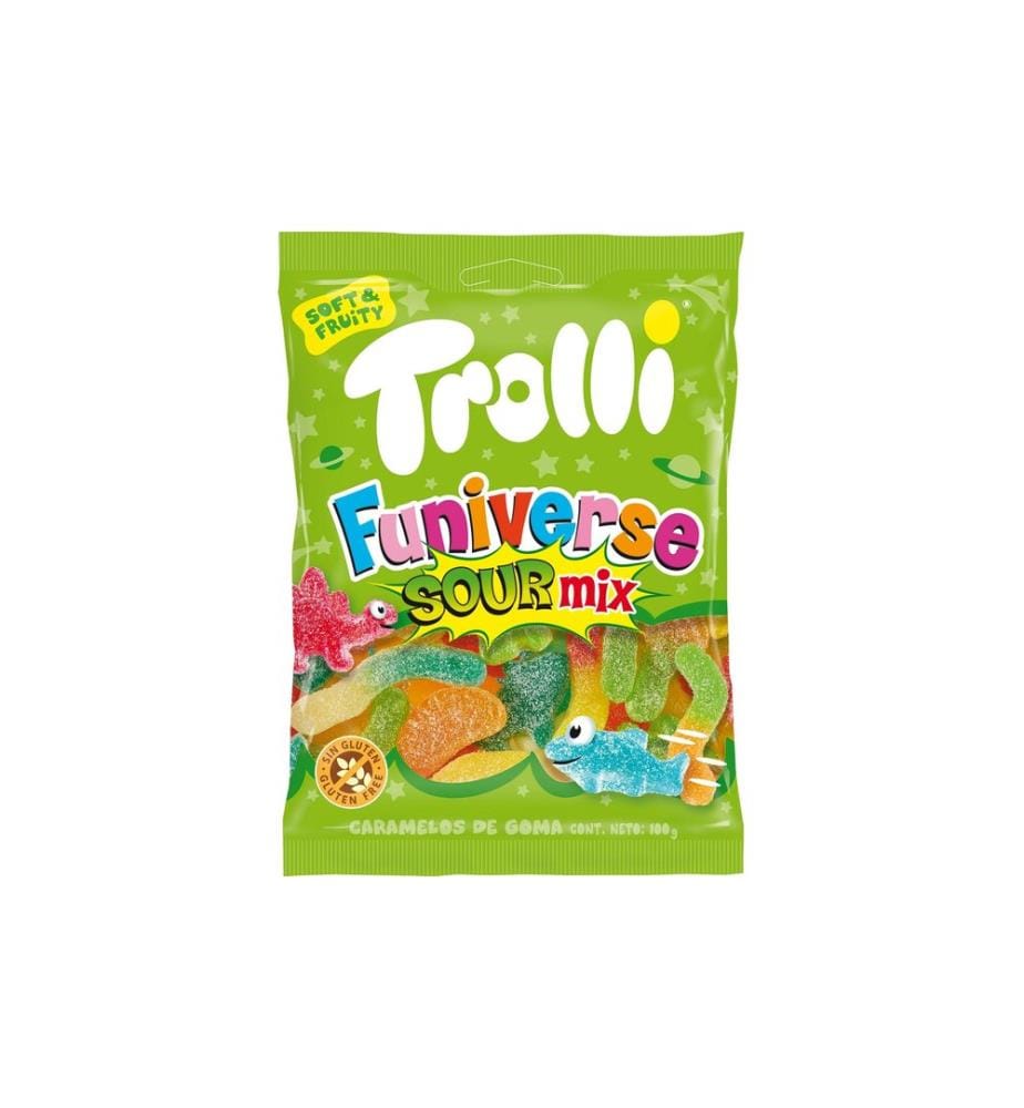 TROLLI - Bonbons gommeux Funiverse Sour Mix 100 g