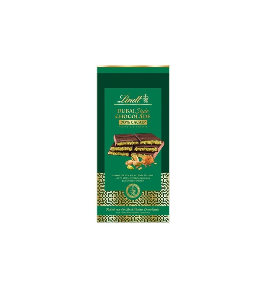 LINDT - Chocolat Chocolat noir Dubai Style 150 g