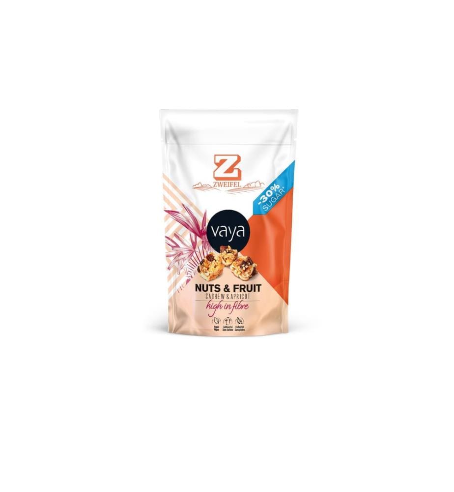 ZWEIFEL - VAYA Nuts & Fruits Noix de cajou abricot, 70 g