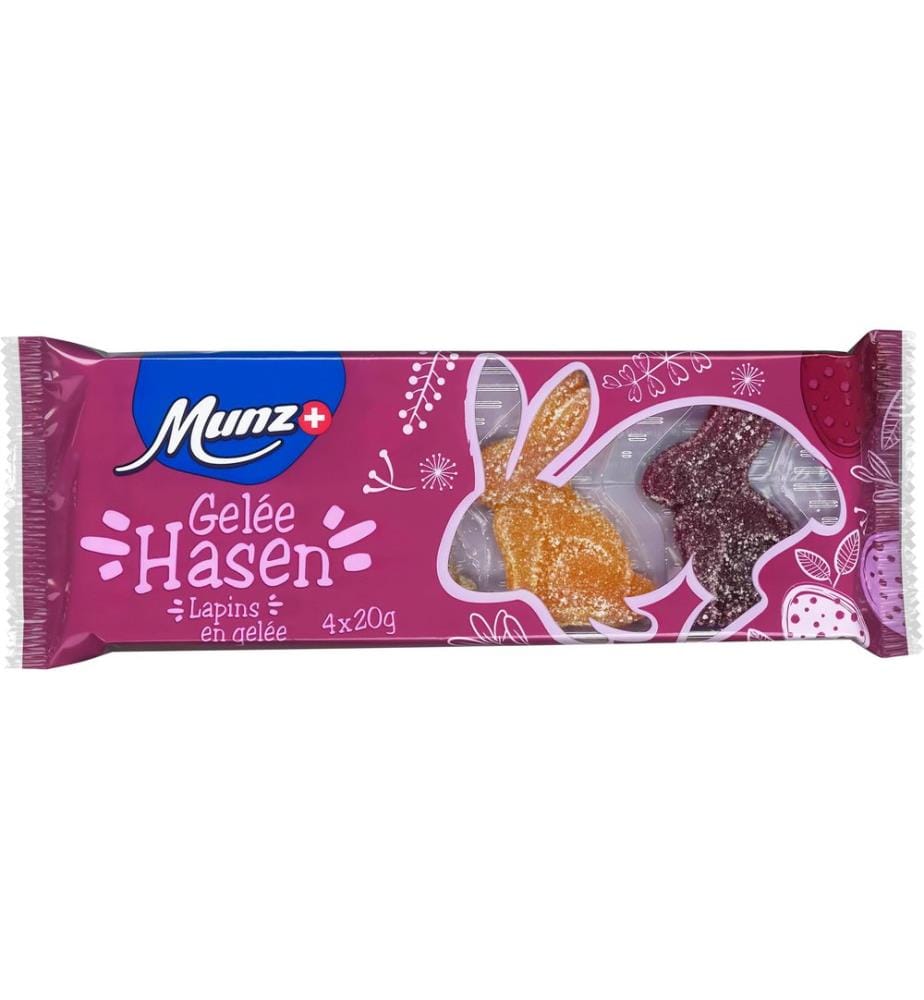 MUNZ - Lapins en gelée assortis 80 g