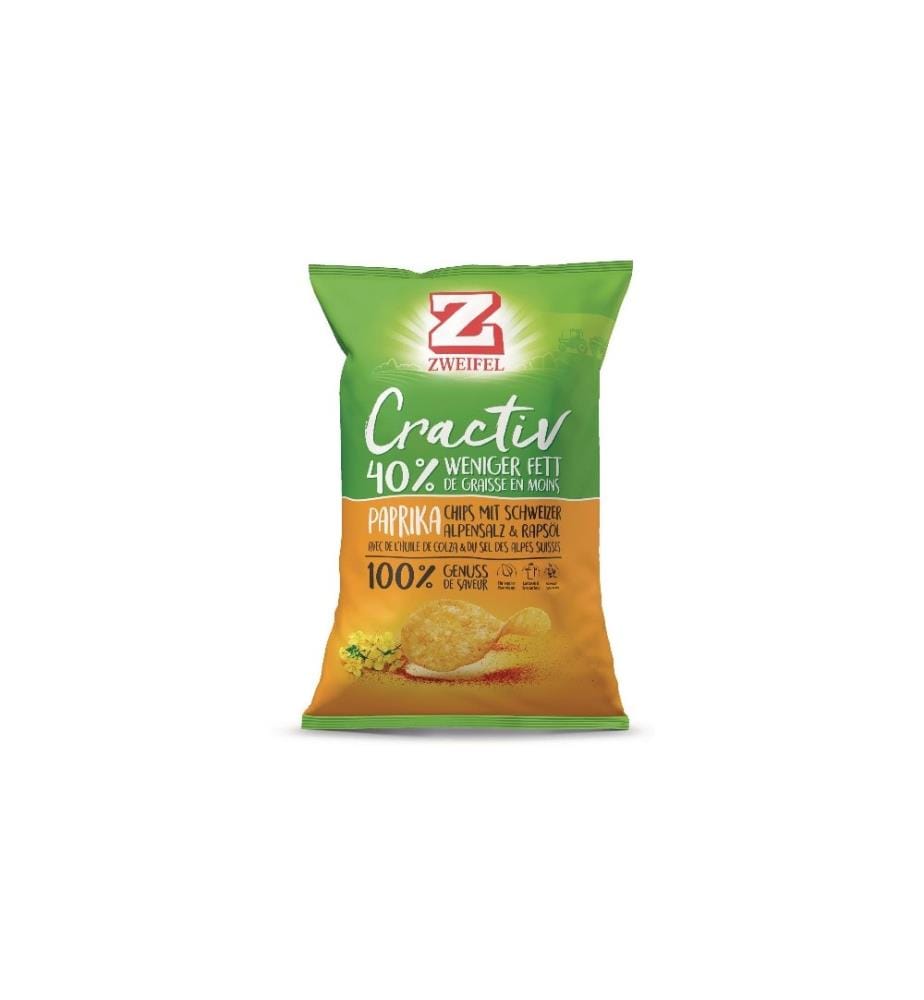 ZWEIFEL - Chips Cractiv Paprika 160 g