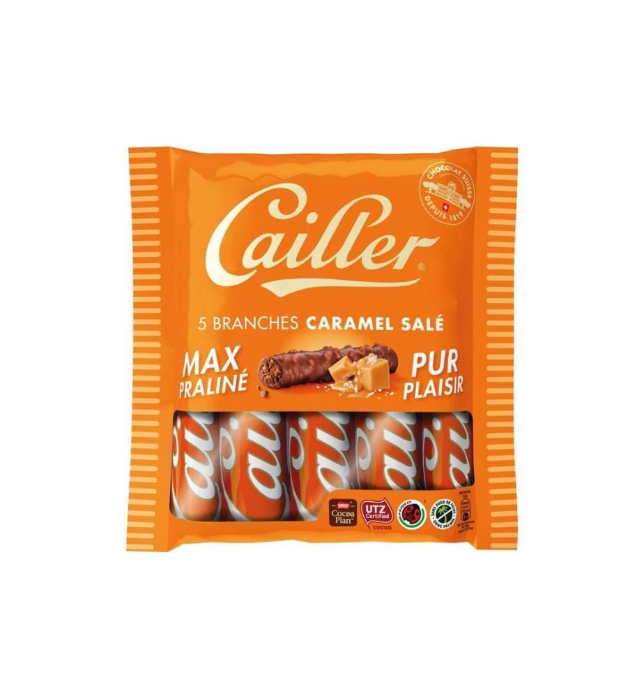 CAILLER - Barre Branche Caramel 5 x 23 g