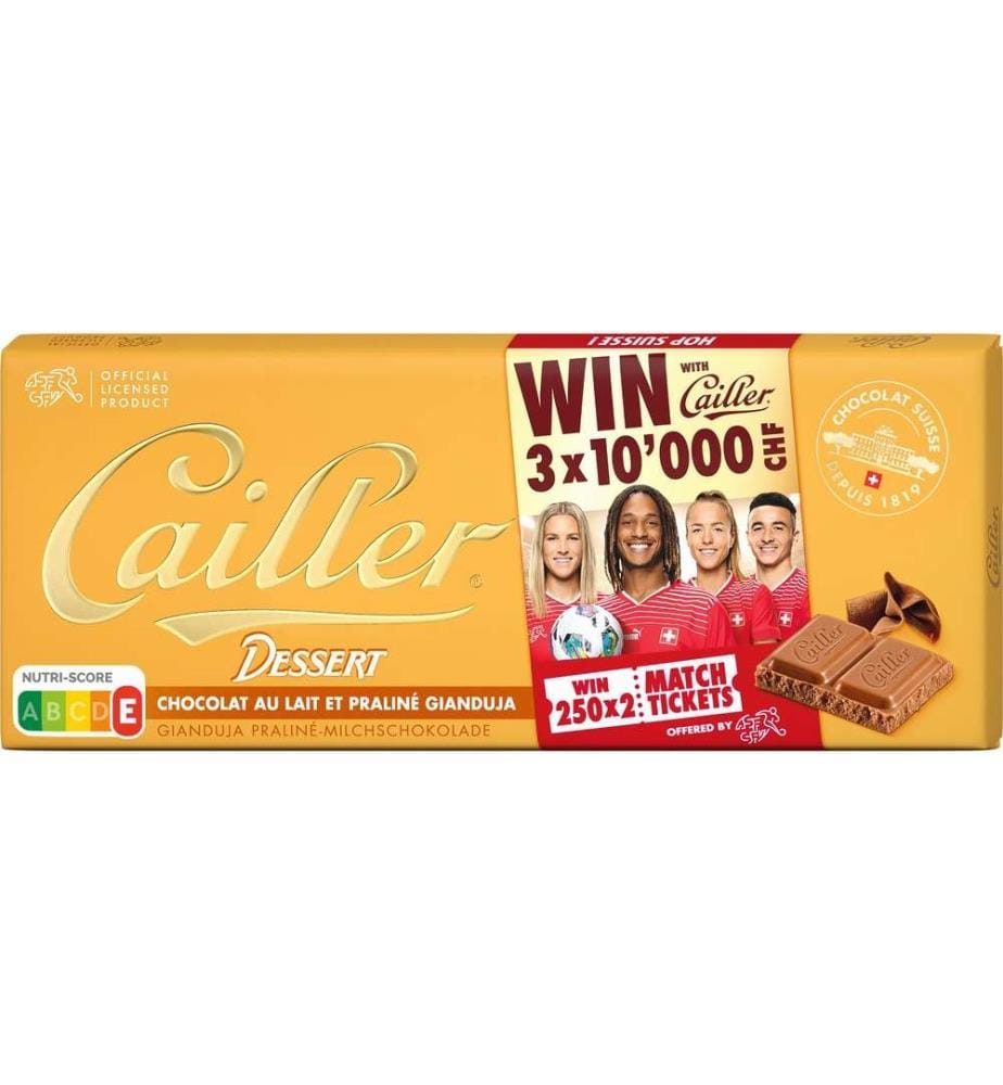 CAILLER - Tablette de chocolat Dessert 100 g