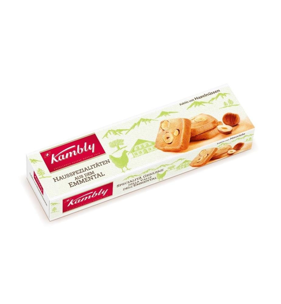 KAMBLY - Petits gâteaux Sablé Noisette 90 g