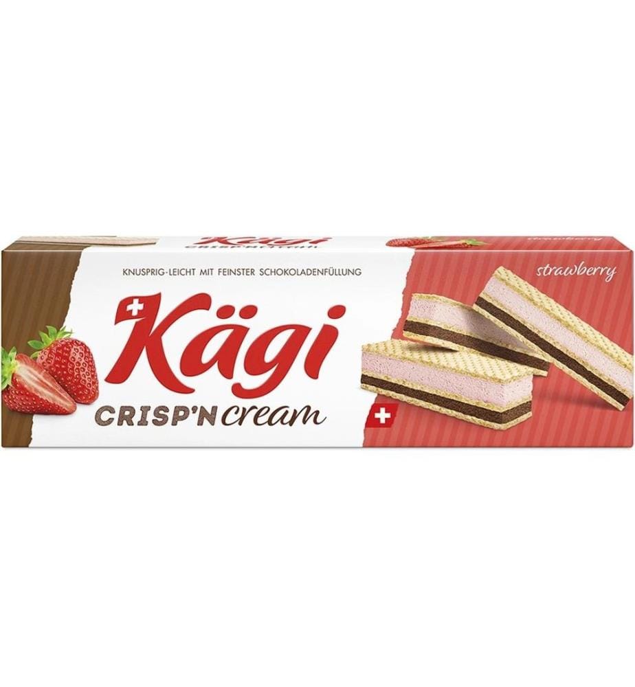 Kägi fret Barre de chocolat Crisp'n Cream Strawberry 148 g
