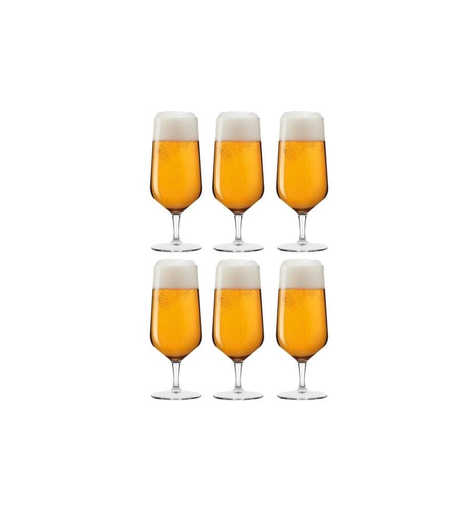 LEONARDO - Verre à bière Puccini 330 ml, 6 Pièce/s, Transparent