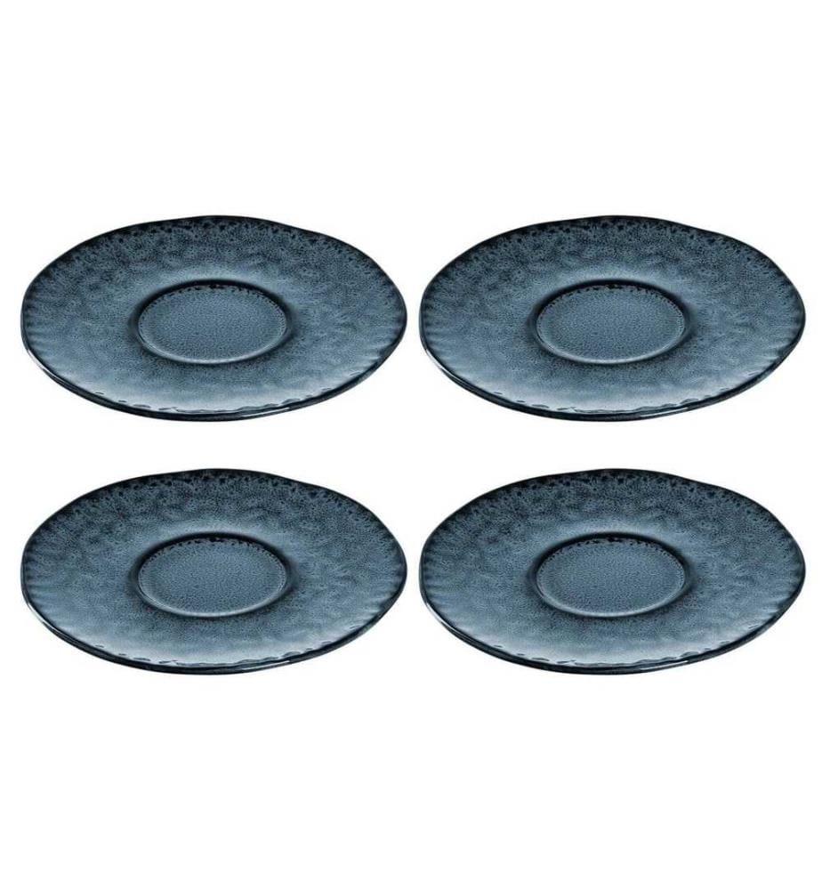 LEONARDO - Soucoupe Matera Ø 11 cm, 4 pièces, Bleu