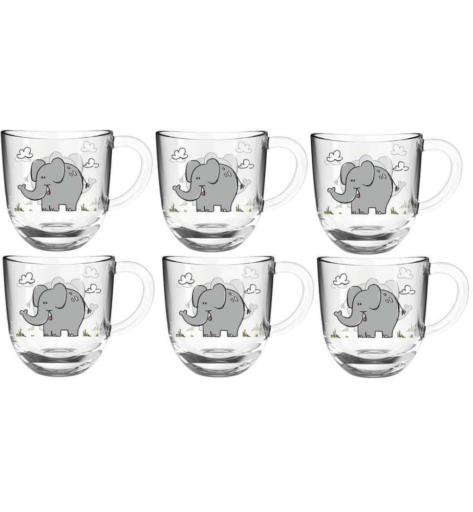 LEONARDO - Tasse pour enfants Éléphant 6 pièces
