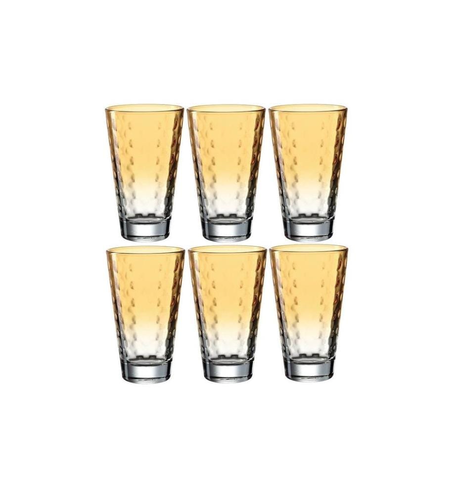 LEONARDO - Verre Optic pastel 300 ml, 6 Pièce/s, Orange