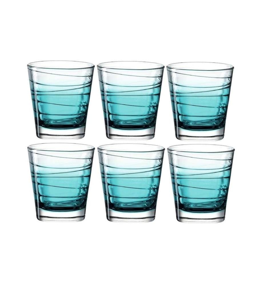 LEONARDO - Verre Vario Struttura 250 ml, 6 Pièce/s, Bleu clair