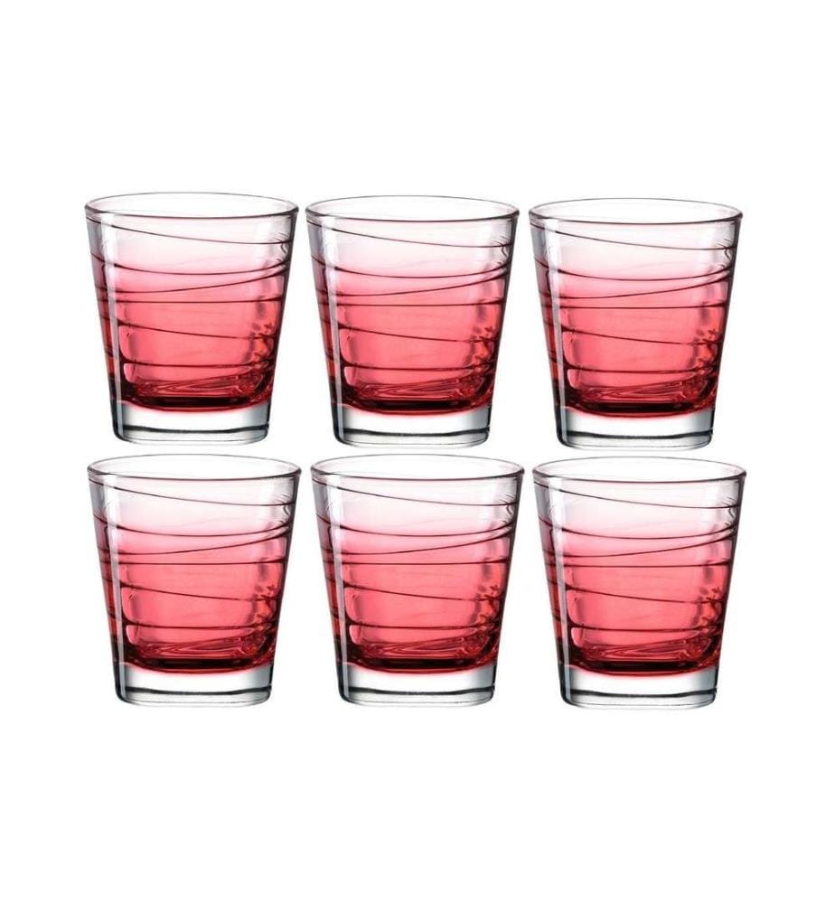 LEONARDO - Verre Vario Struttura 250 ml, 6 Pièce/s, Rouge