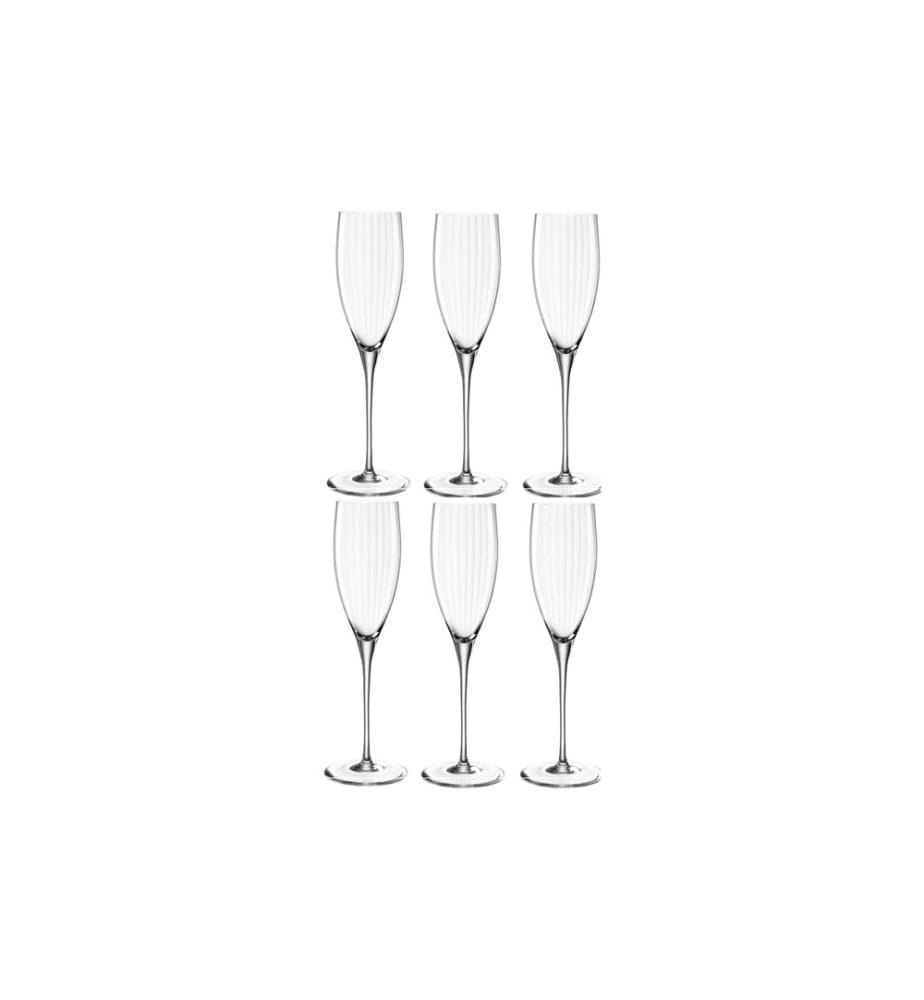 LEONARDO - Verre à champagne Poesia 250 ml, 6 Pièce/s, Transparent