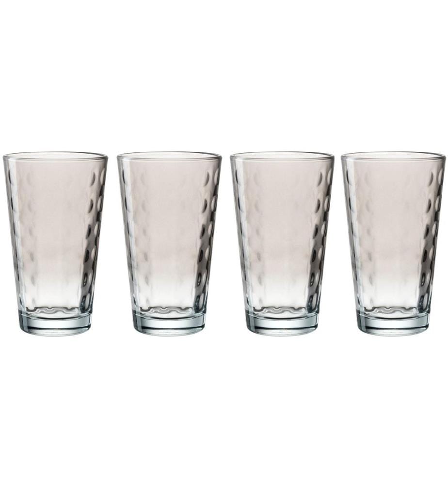 LEONARDO - Gobelet LD Optic XL 540 ml, 4 Pièce/s, Gris