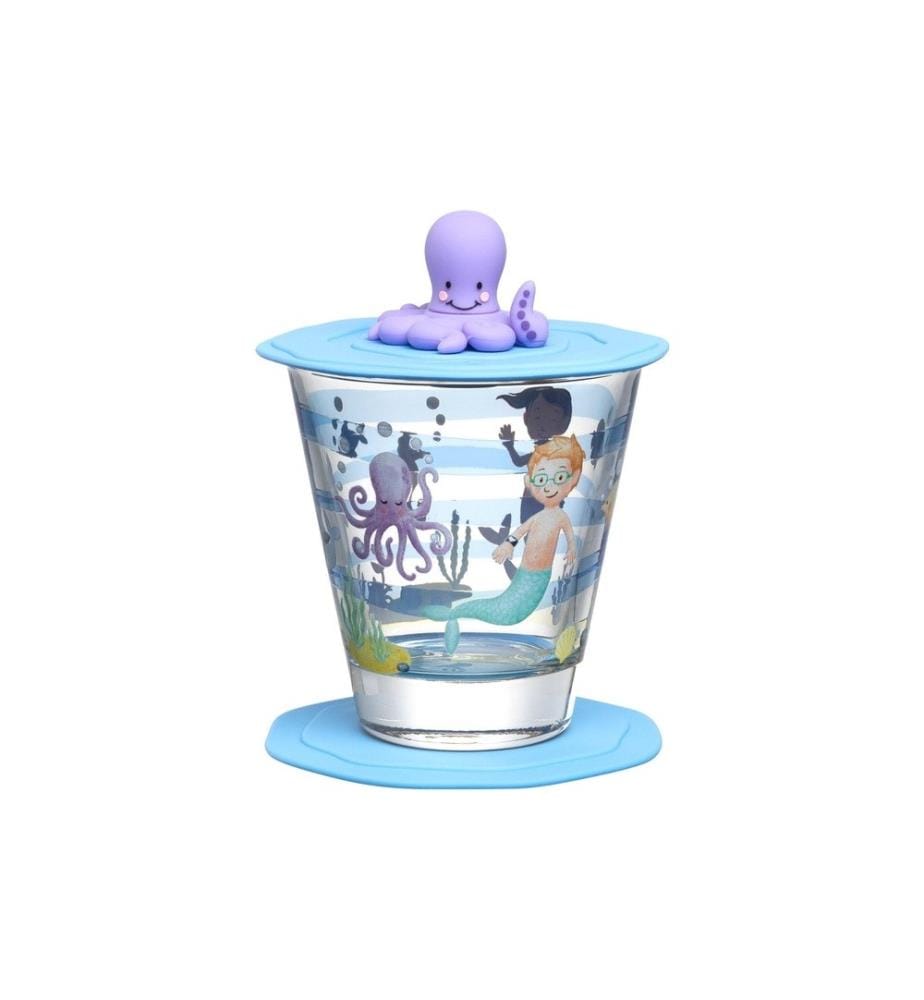 LEONARDO - Verre à boire pour enfants Avventura 215 ml, 3 pièces, mer