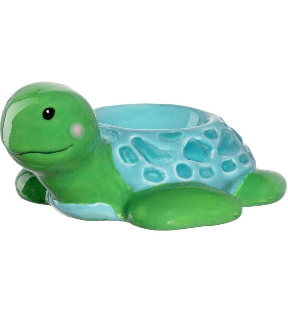 LEONARDO - Gobelet à ufs pour enfants Avventura Tortue, Vert/Bleu clair